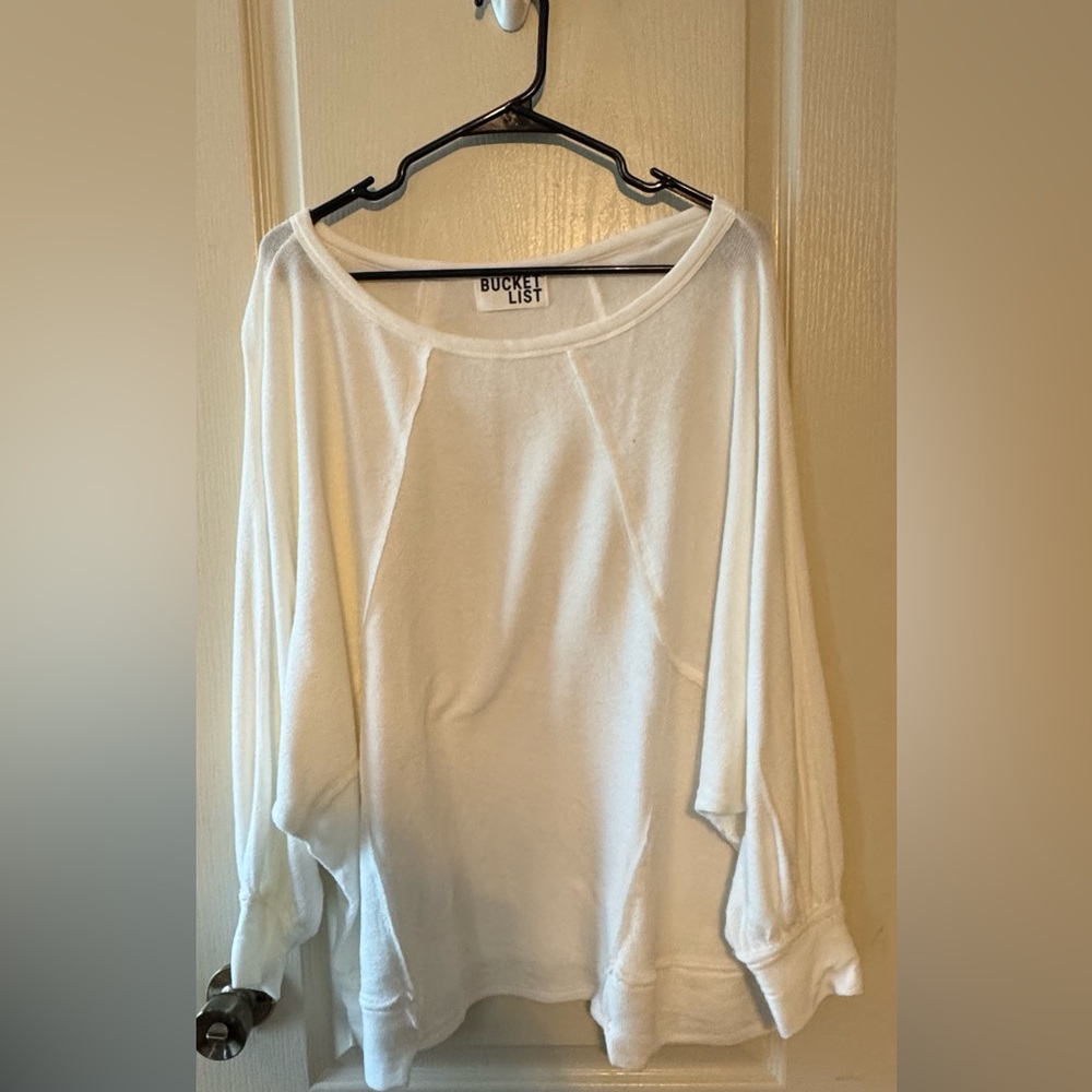 BUCKETLIST Women's Cream Blouse